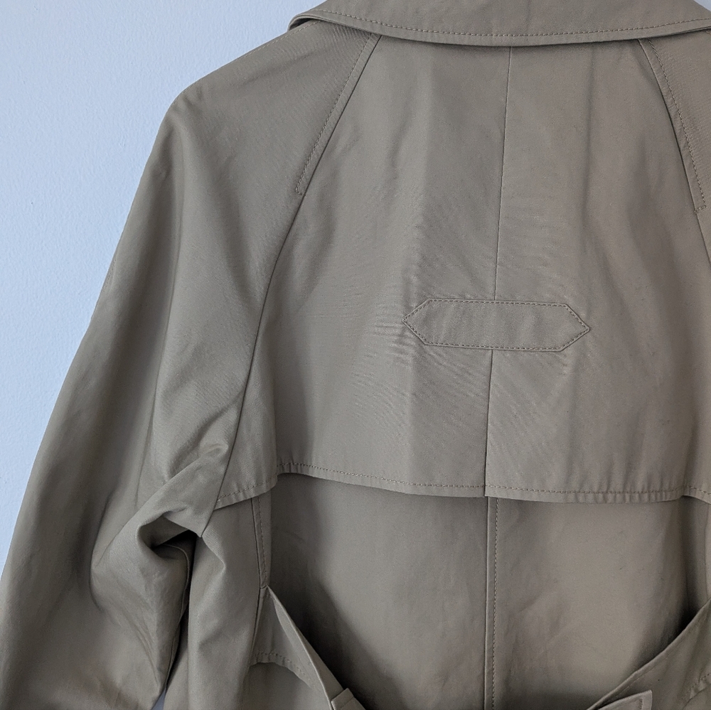 J. Crew Relaxed Oversized Tan Trench Coat - Picture 10 of 13